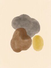 Abstract Shapes Art ,Mid Century Modern Wall Art, Watercolor , Minimalist geometric Prints,Modern and stylish templates with organic