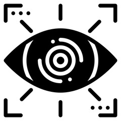 vision glyph icon