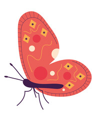 perched butterfly icon