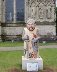Conradin The Baron's Charter Sculpture Trail in Salisbury Wiltshire England to commemorate 800...
