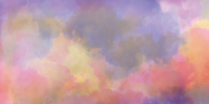 Colorful and beautiful abstract painting illustration background. © Creative