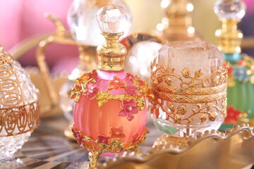 Fototapeta na wymiar decorative perfume bottle