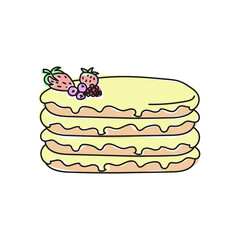 illustration of a cake