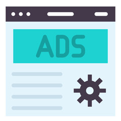 advertising flat icon
