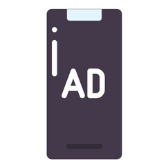 mobile marketing flat icon
