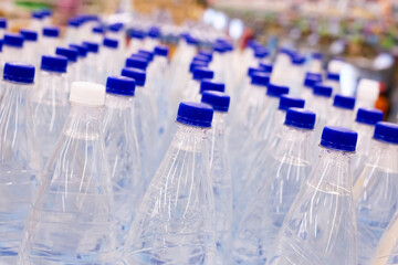 Olive oil in a plastic bottle