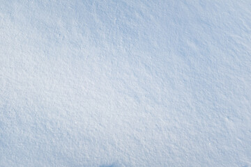 Obraz premium Light blue snow background for branding, calendar, multicolor card, banner, cover, header for website. Fresh snow texture. Winter backdrop. High quality photo