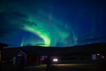 northern lights in iceland. Travel scandinavia