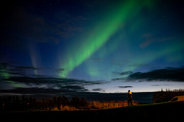 northern lights in iceland. Travel scandinavia