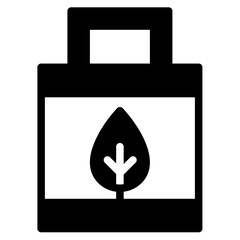 eco bag glyph icon