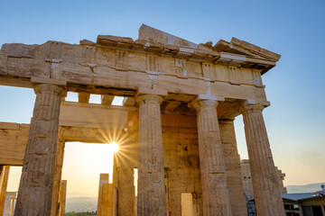 The Acropolis of Athens at sunset