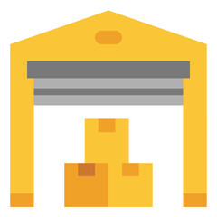 warehouse flat icon