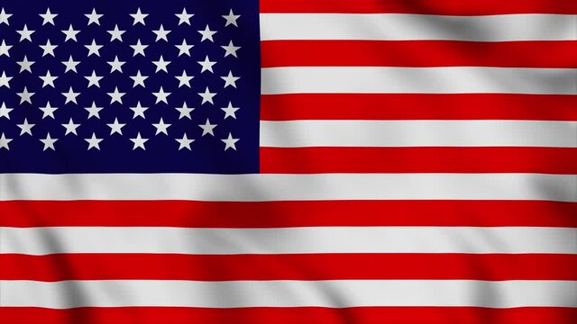 USA flag video. United States of America National Flag close up waving slow motion video animation. USA Flag Slow Motion video. US American Flag Blowing Close Up. US Flags Motion Loop HD