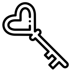 key outline icon