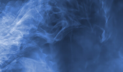 Fototapeta na wymiar Abstract smoke background in blue