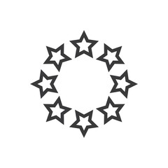 Star icon Template vector illustration design