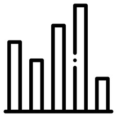 bar chart outline icon