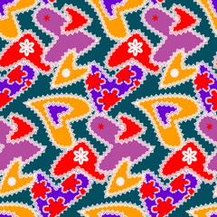 Vector - Hearts to valentines day, seamless pattern.