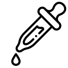 dropper outline icon