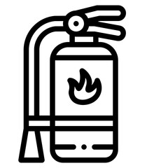 fire extinguisher outline icon