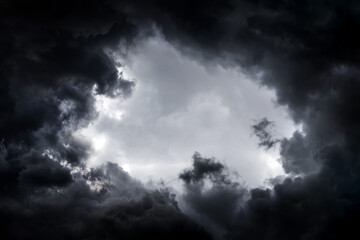 Obraz na płótnie Canvas Hole in the Storm Clouds