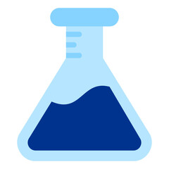 beaker flat icon