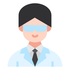 chemist flat icon