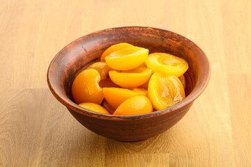 Canned apricot – sweet light dessert