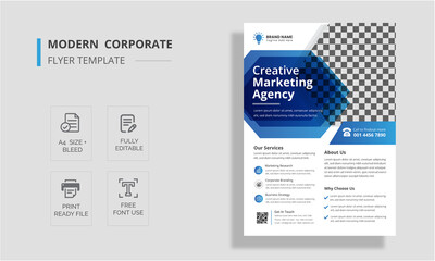 Fototapeta premium Creative Solution Business Flyer Template
