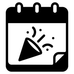 calendar glyph icon