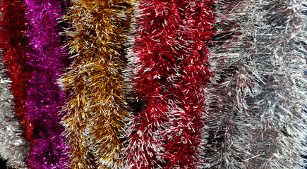 Capelli d'angelo colorati per il Natale
