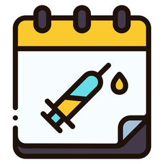 calendar filled outline icon