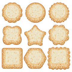 vector set of sugar cookies