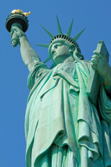 Fototapeta premium The iconic Statue of Liberty in New York city, USA.