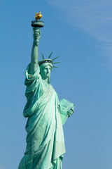 Fototapeta na wymiar The iconic Statue of Liberty in New York city, USA.