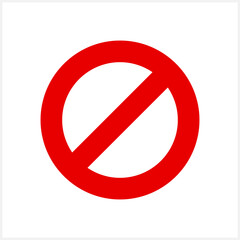 Stop sign icon isolated. Vector stock illustration. EPS 10