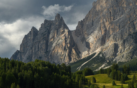 Sun on the rock, Punta Fiames, Dolomiti