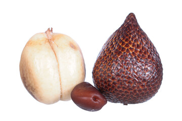 Snake fruit (Salak) isolated on white background