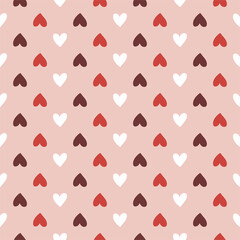Hearts seamless pattern, lovely romantic background, great for Valentine's Day.