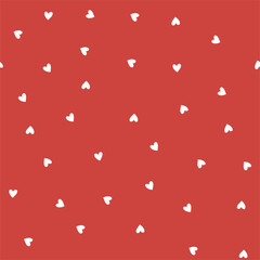 Hearts seamless pattern, lovely romantic background, great for Valentine's Day.