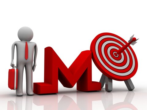 3d rendering monero sign symbol near business man target

