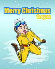 Christmas card of Merry Christmas to you
