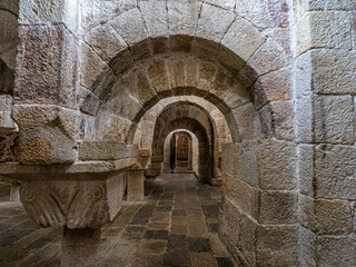 The Monastery of San Salvador of Leyre at Yesa, Pyrenees, Navarra, Spain