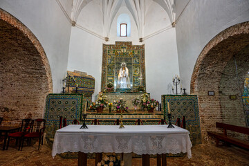 Inside Monastery of Tentudia in Calera de Leon, Extremadura, Spain