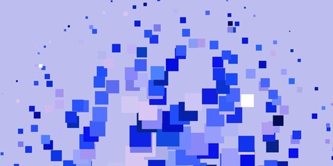 Light Pink, Blue vector background with rectangles.