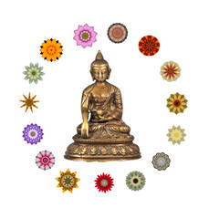 Budha+Kunstblüten 