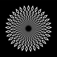 Abstract decorative geometric circle pattern.