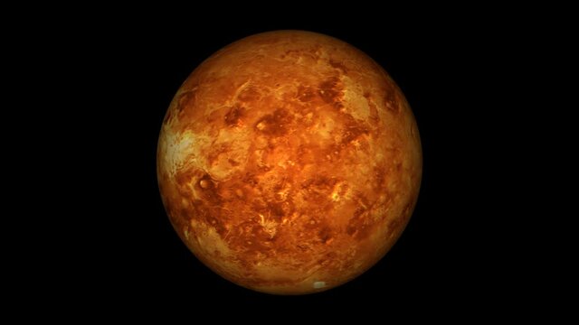 3d realistic venus planet