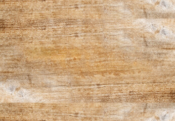 Close up top view of rough textured wooden plank