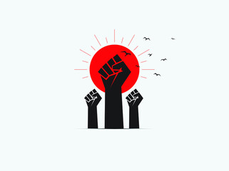 independence day, human rights day, labor day, freedom day. freedom concept. vector illustrations